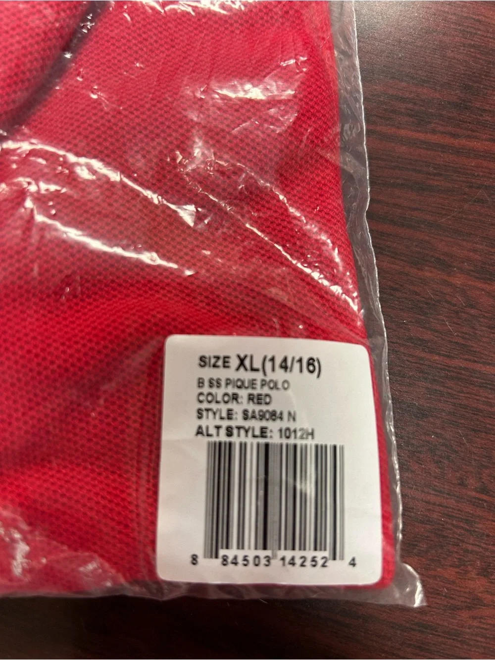 French Toast Bright Red Polo Shirt for Kids